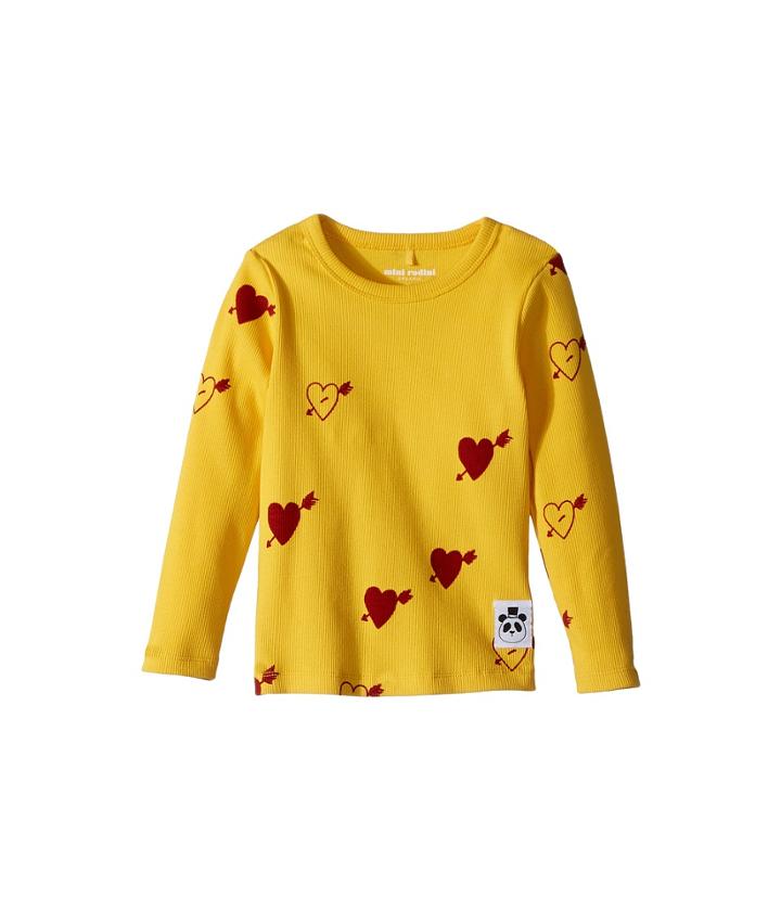 Mini Rodini - Heart Rib Long Sleeve T-shirt