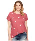 Lucky Brand - Plus Size All Over Bird Tee