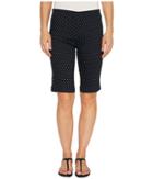 Fdj French Dressing Jeans - Dot Print Pull-on Bermuda In Black/white