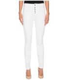 Hudson - Ciara High-rise Skinny W/ Button Fly Front In Optical White