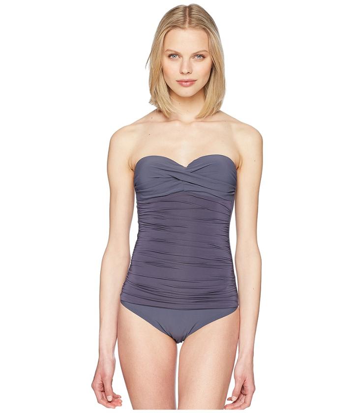 Heidi Klein - Cannes Ruched Bandeau Control One-piece