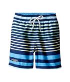 Toobydoo - Multi Stripe Blue Green Yellow Swim Regular Shorts