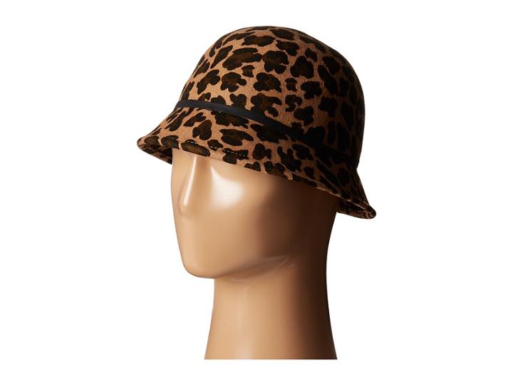 Karen Kane - Leopard Print Felt Cloche