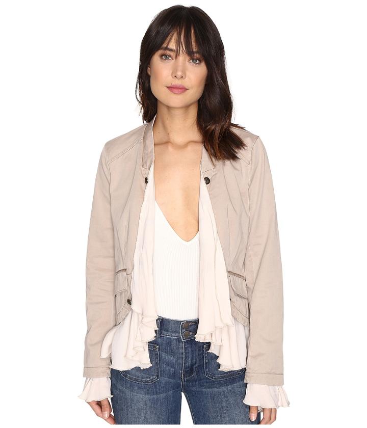 Free People - Romantic Ruffles Twill Jacket