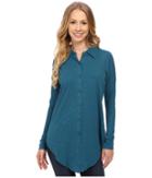 Mod-o-doc - Sueded Slub Jersey Drop Shoulder Button Front Shirt