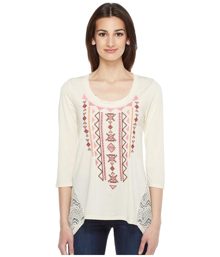 Roper - 0946 Cream Ity Jersey Tunic