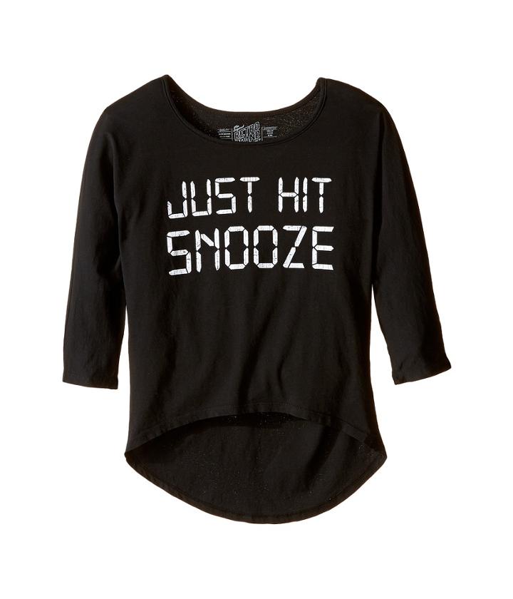 The Original Retro Brand Kids - Just Hit Snooze 3/4 Dolman