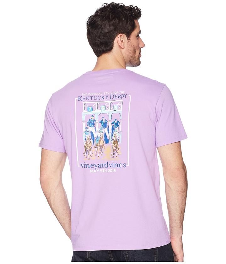 Vineyard Vines - Kentucky Derby Short Sleeve Out The Gates Pocket T-shirt