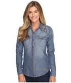 Stetson - 6 Oz Denim Long Sleeve Woven Blouse