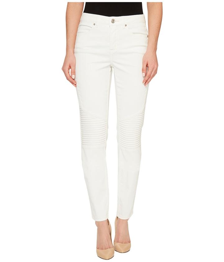 Tribal - Strech Soft Denim Biker Pants In Cream
