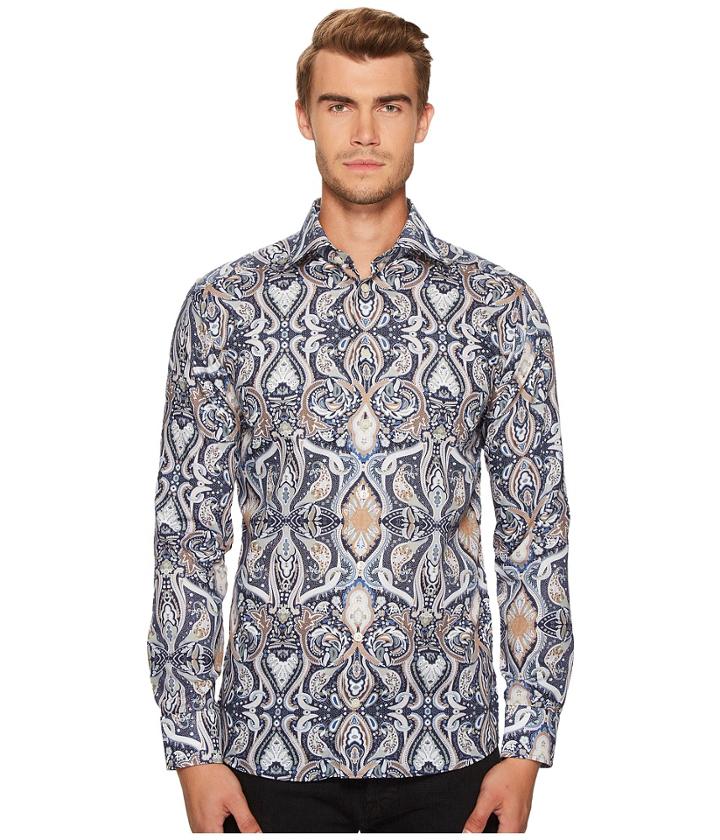 Eton - Slim Fit Large Paisley Print Shirt