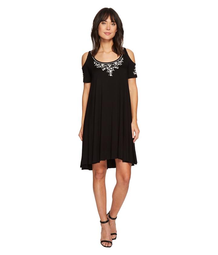 Karen Kane - Cold Shoulder Embroidered Maggie Dress
