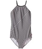 Seafolly Kids - Tropical Splice High Neck Tank Top