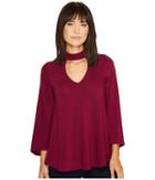 Karen Kane - Mock Neck Flare Sleeve Top