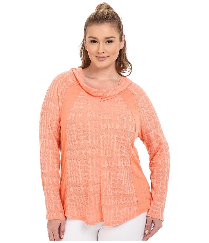 Marika Curves - Plus Size Arya Cowl Long Sleeve Hoodie