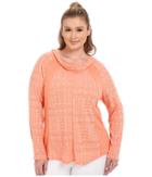 Marika Curves - Plus Size Arya Cowl Long Sleeve Hoodie