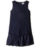 Armani Junior - Navy Sleeveless Dress With Hearts