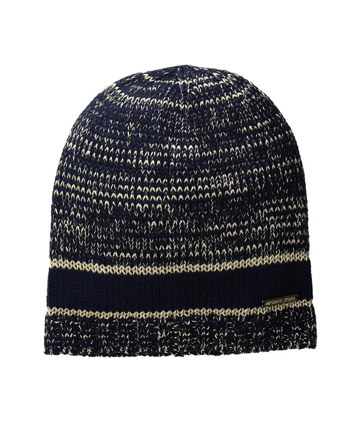 Michael Michael Kors - Marl Metallic Striped Beanie