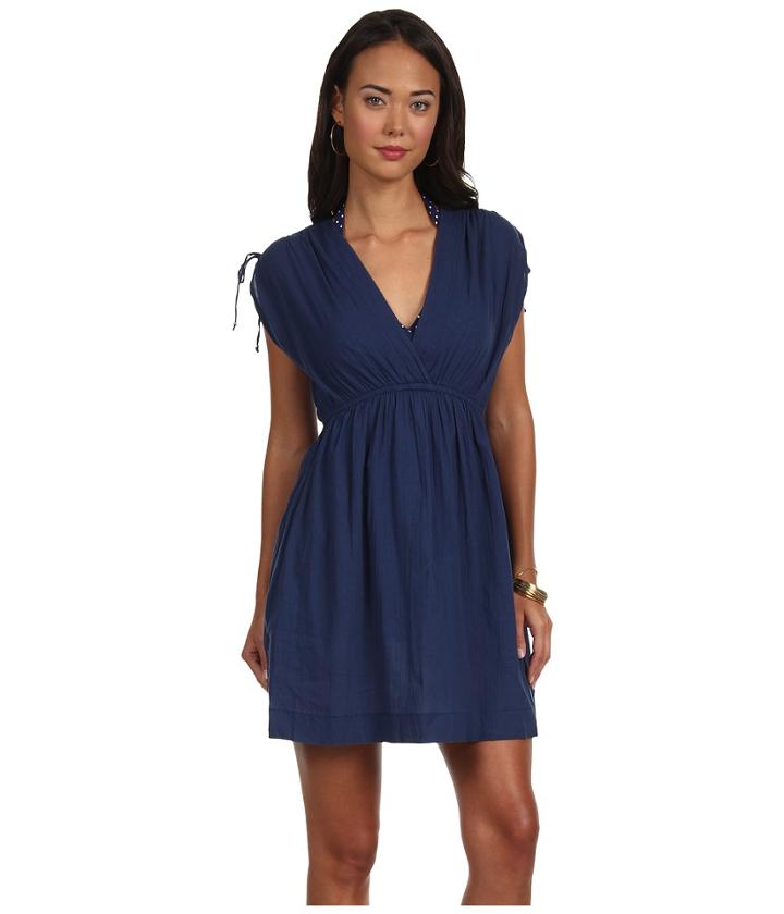 Lauren By Ralph Lauren - Crushed Cotton Farrah Dress Cover-up