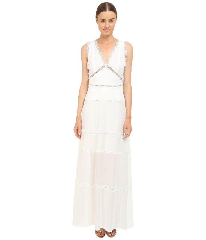 The Kooples - Long Dress In A Cotton Blend And Lace