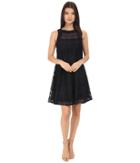 Donna Morgan - Sleeveless Novelty Woven Trapeze Dress