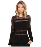Nicole Miller - Lili Structured Jersey Top