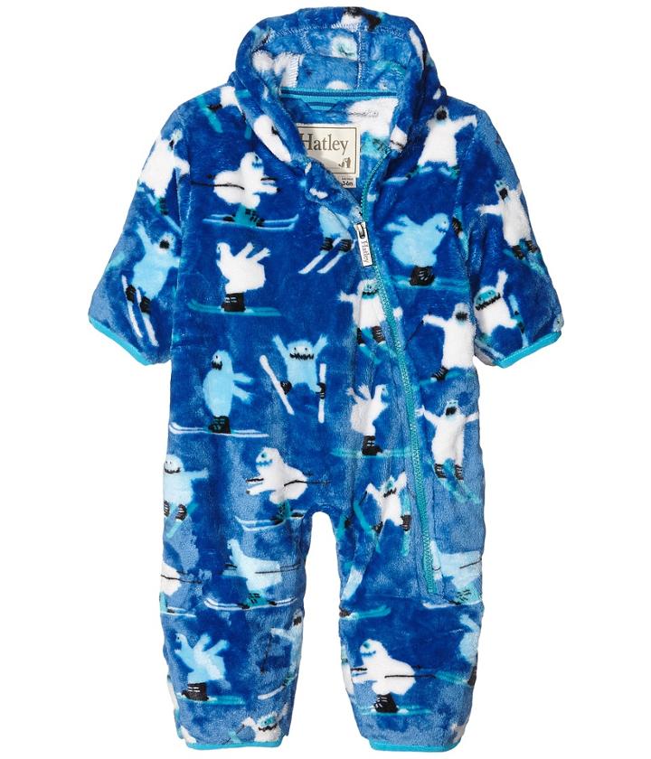 Hatley Kids - Ski Monsters Fuzzy Fleece Bundler