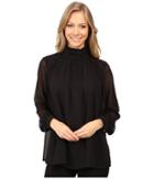 Vince Camuto - Long Sleeve Ruffle Neck Blouse