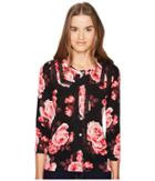 Kate Spade New York - Rambling Roses Rosa Lace Trim Cardigan