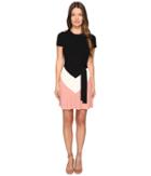 Red Valentino - Stretch Viscose Yarn Optical Geometric Intarsia Dress