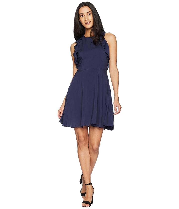 Bb Dakota - Samantha Ruffle Fit And Flare Dress