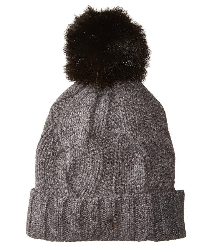 Polo Ralph Lauren - Exploded Rope Cable Cuff Hat W/ Pom