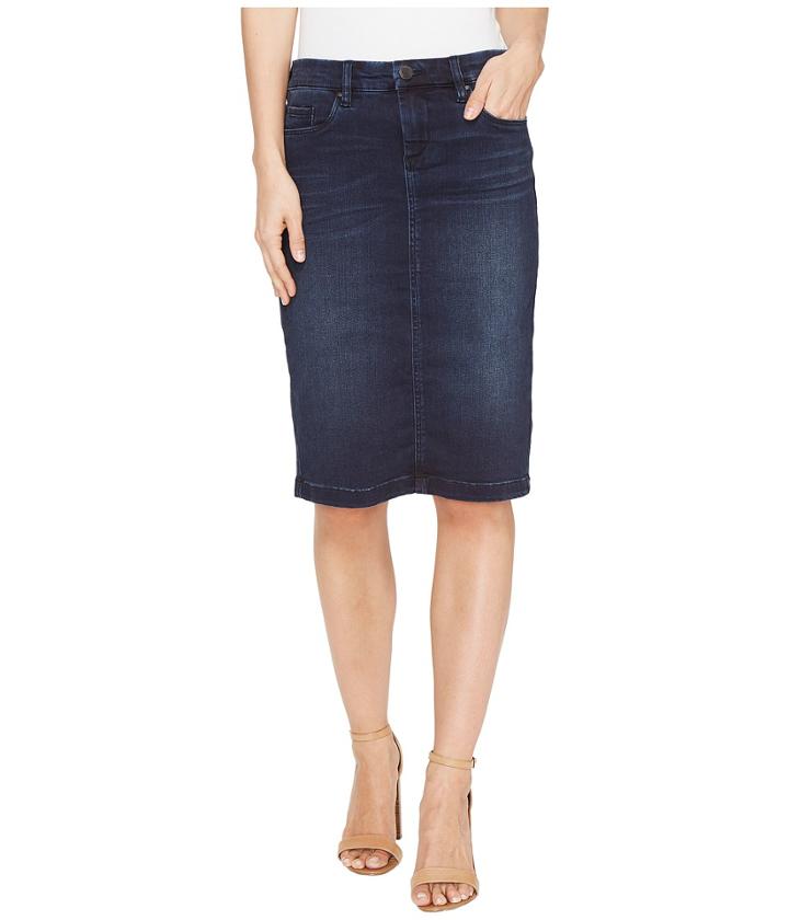 Blank Nyc - Denim Pencil Skirt In Swing Away