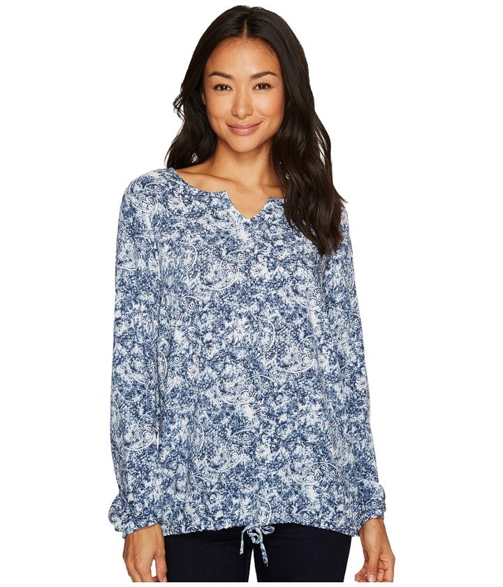 Fdj French Dressing Jeans - Paisley Popover Long Sleeve Blouse