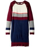 Tommy Hilfiger Kids - Yarn-dye Raglan Button Sweater Dress