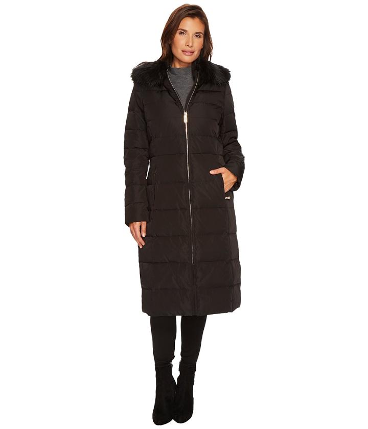 Ivanka Trump - Maxi Down W/ Faux Fur