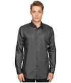Just Cavalli - Regular Fit Leather Effect Woven Shirt
