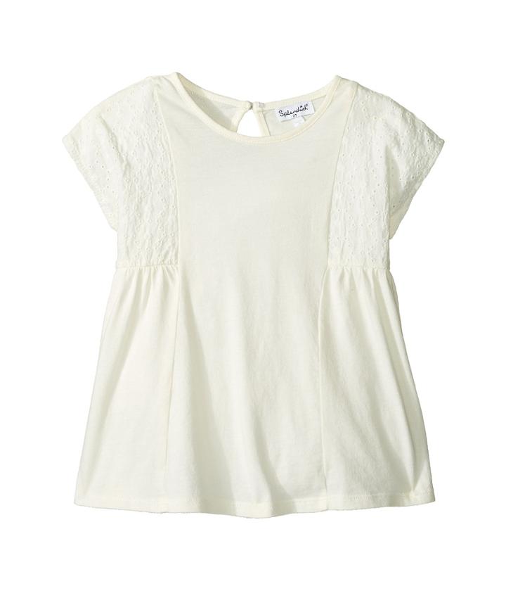 Splendid Littles - Short Sleeve Eyelet Knit Top