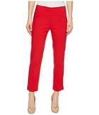 Elliott Lauren - Pull-on Crop Pants With Side Slit Rivet Detail