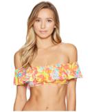 Polo Ralph Lauren - Mumbai Floral Ruffle Off The Shoulder Bikini Top