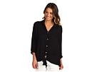 Patterson J Kincaid - Shadow Tie Blouse (Black) - Apparel