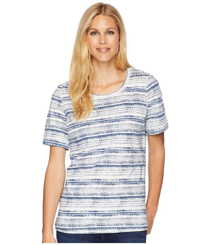 Fdj French Dressing Jeans - Antique Stripe Short Sleeve Top