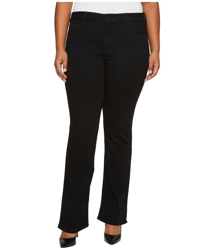 Nydj Plus Size - Plus Size Barbara Bootcut Jeans In Luxury Touch Denim In Black