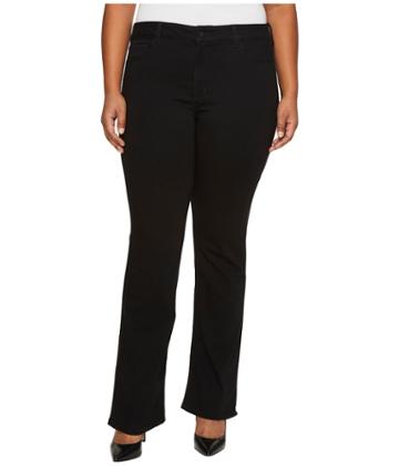 Nydj Plus Size - Plus Size Barbara Bootcut Jeans In Luxury Touch Denim In Black