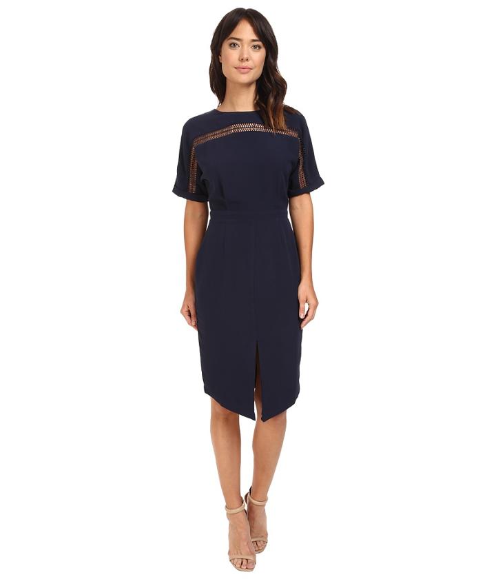 Adelyn Rae - Woven Sheath Dress W/ Kimono Sleeves