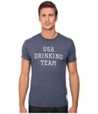 The Original Retro Brand - Short Sleeve Usa Drinking Team Heather Tee