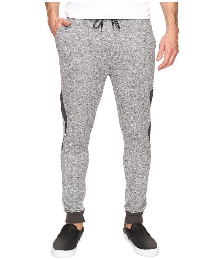 Michael Stars - Tech Heatherd Terry Drawstring Pants With Nylon
