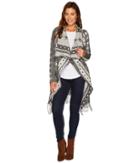 Stetson - 1479 Wool Blend Black And White Cardigan