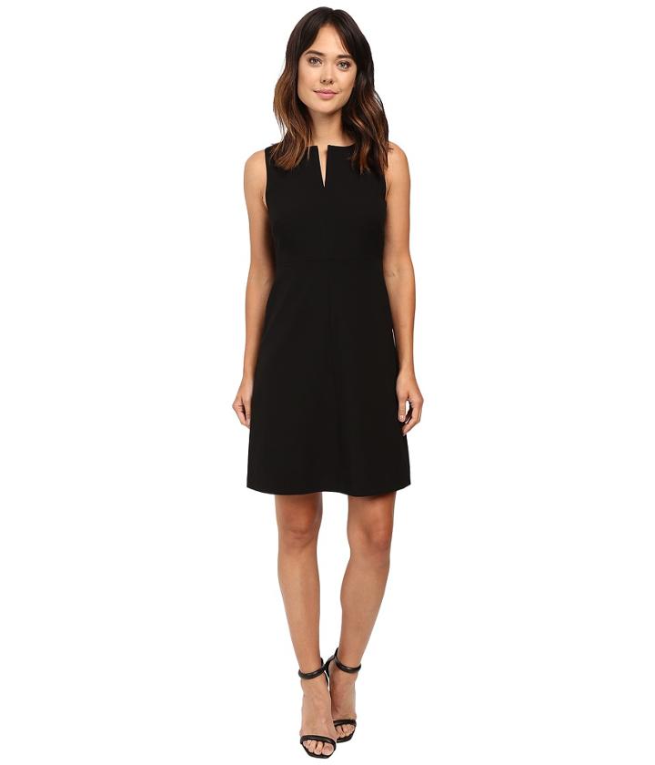 Ellen Tracy - Split Neck A-line Dress