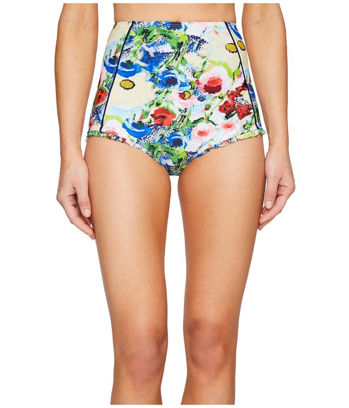 Unique Vintage - Bette High Waisted Ruffle Swim Bottoms